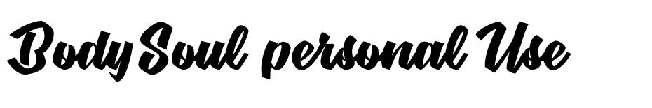 Body & Soul font
